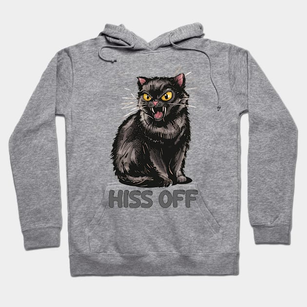 Hiss Off Hoodie by mdr design
